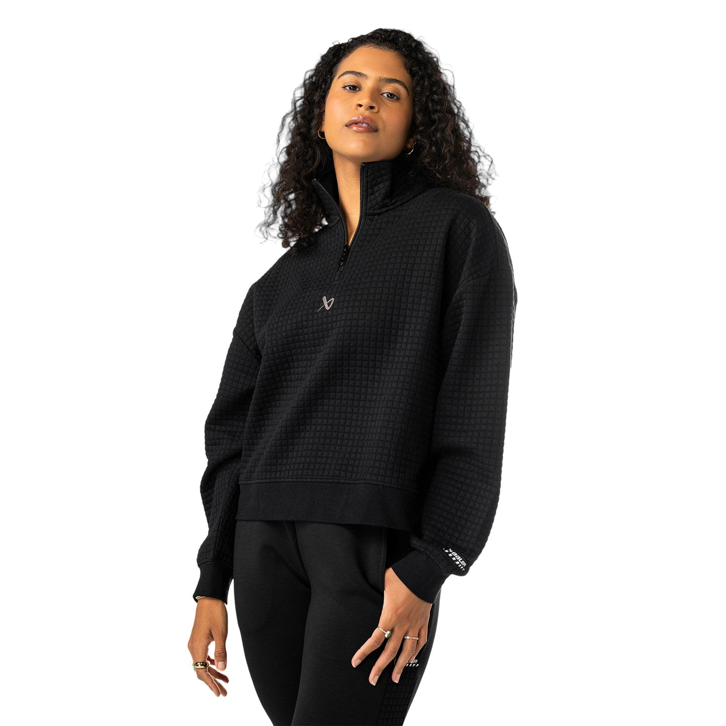 Bauer Damen Quilted 1/4 Zip - schwarz - Sr.
