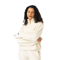 Bauer Damen Quilted 1/4 Zip - cremefarben - Sr.
