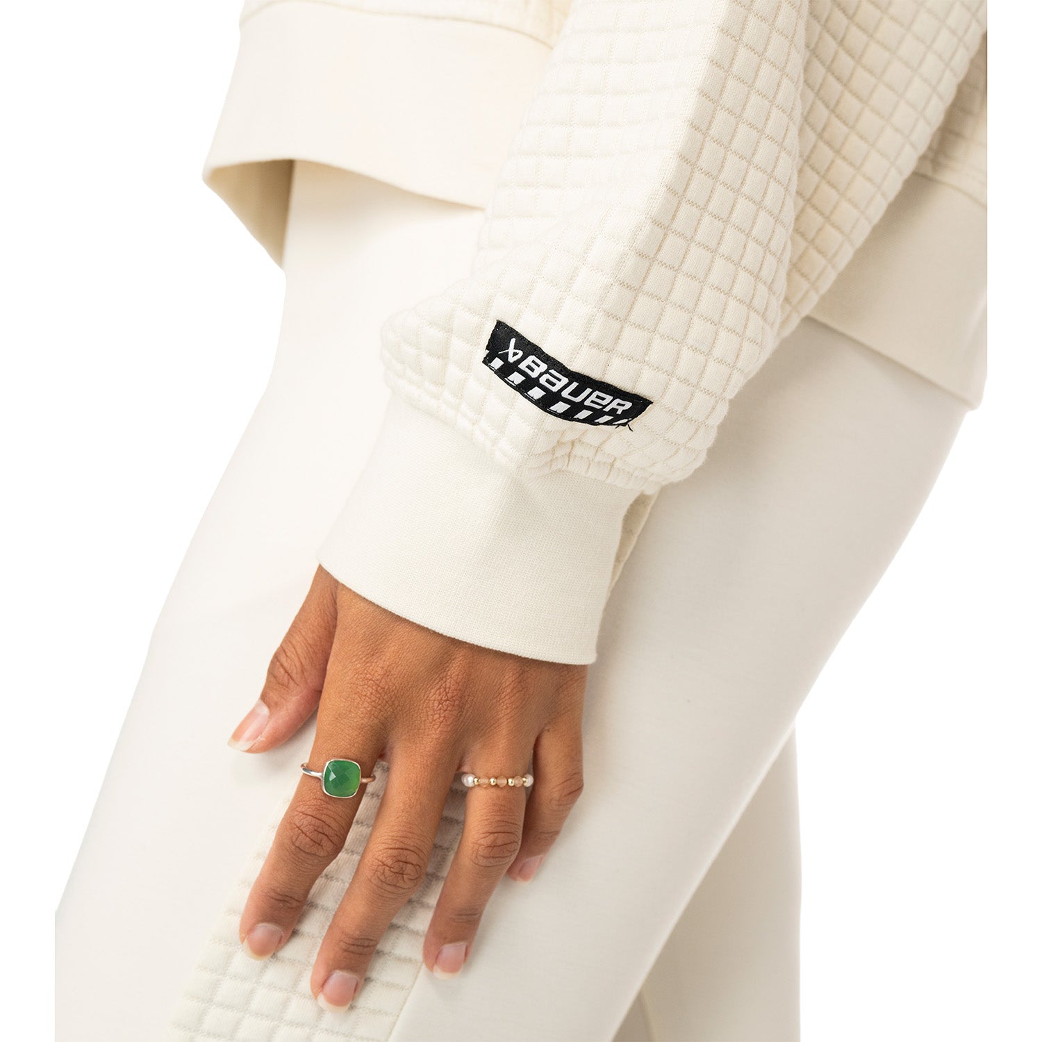 Bauer Damen Quilted 1/4 Zip - cremefarben - Sr.