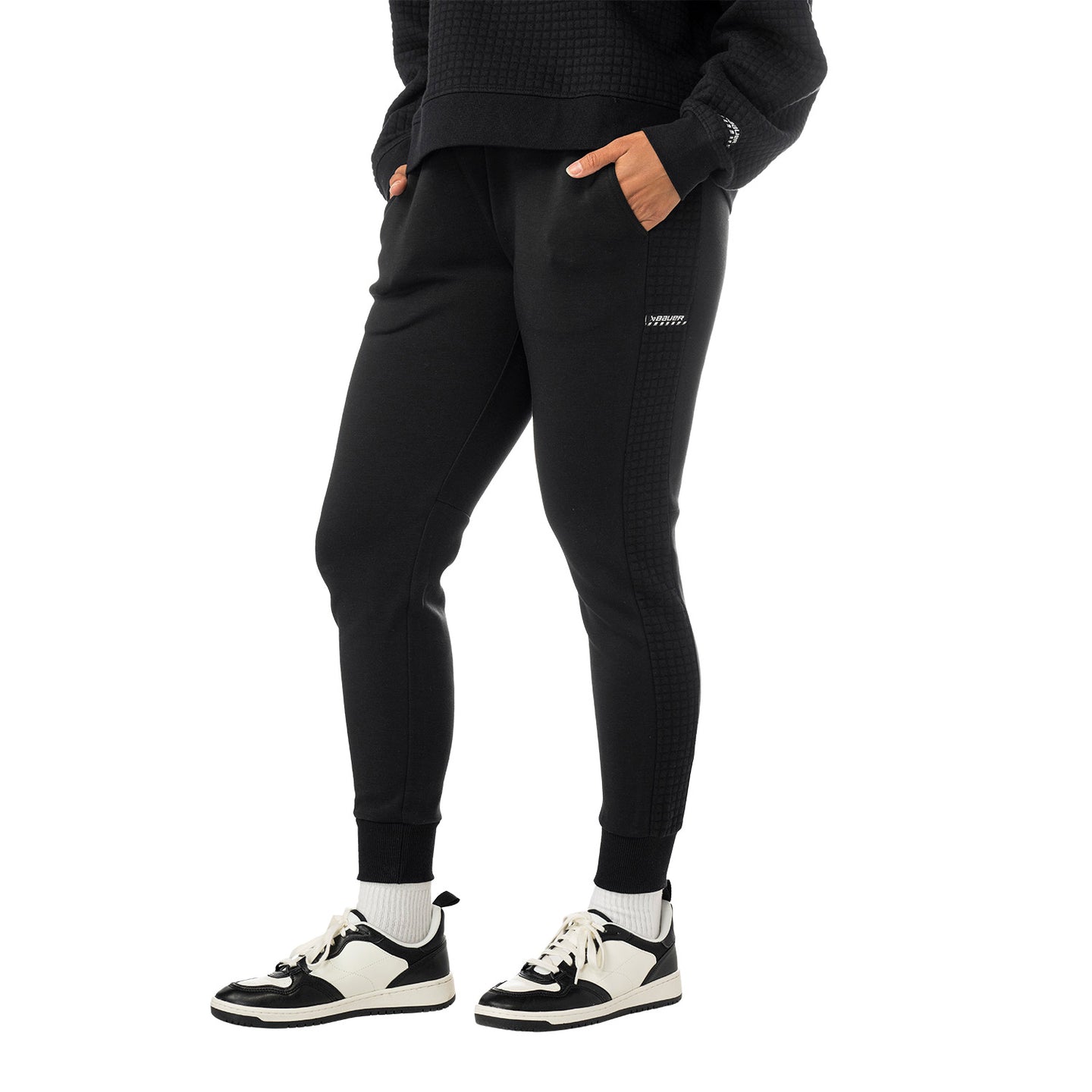 Bauer Damen Quilted Fleece Jogger - schwarz - Sr.