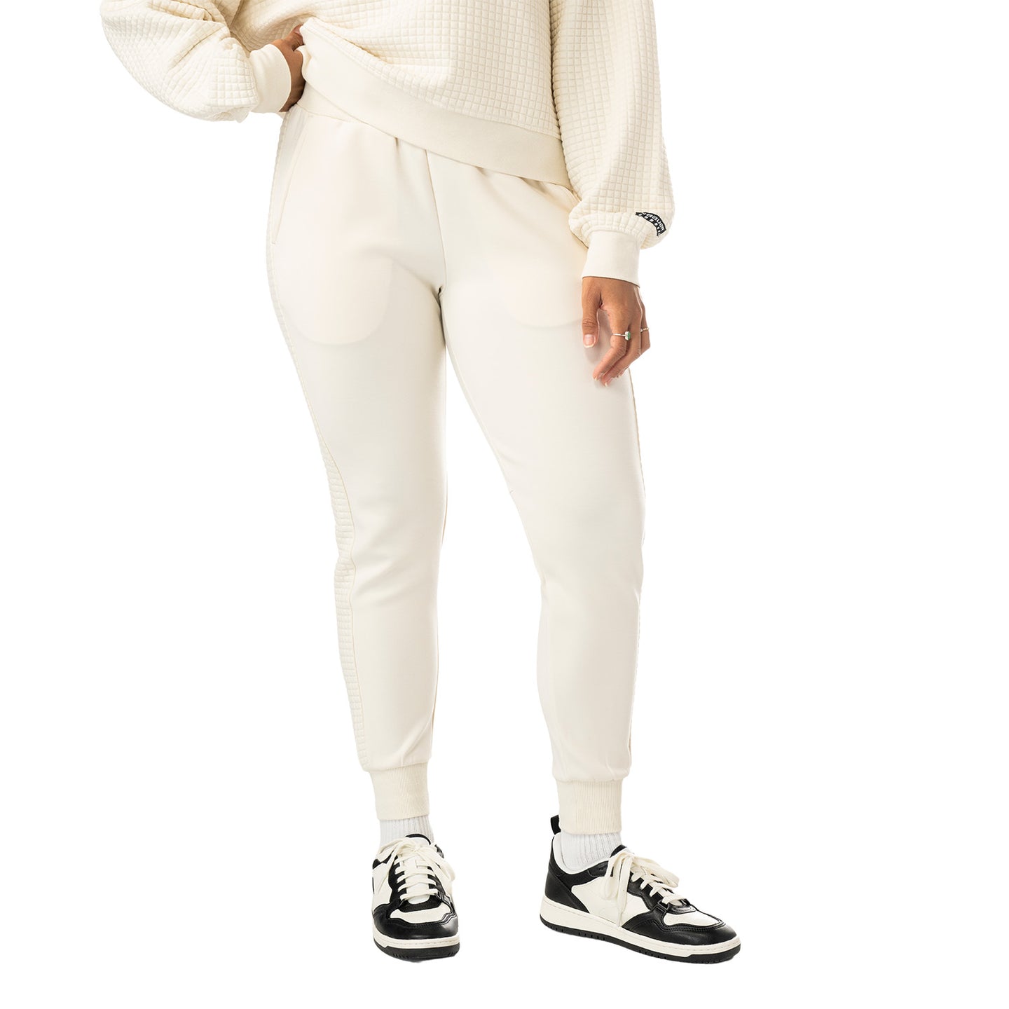 Bauer Damen Quilted Fleece Jogger - cremefarben - Sr.