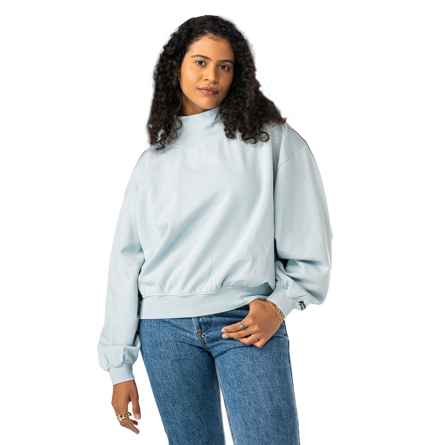 Bauer Damen French Terry Pullover - hellblau - Sr.