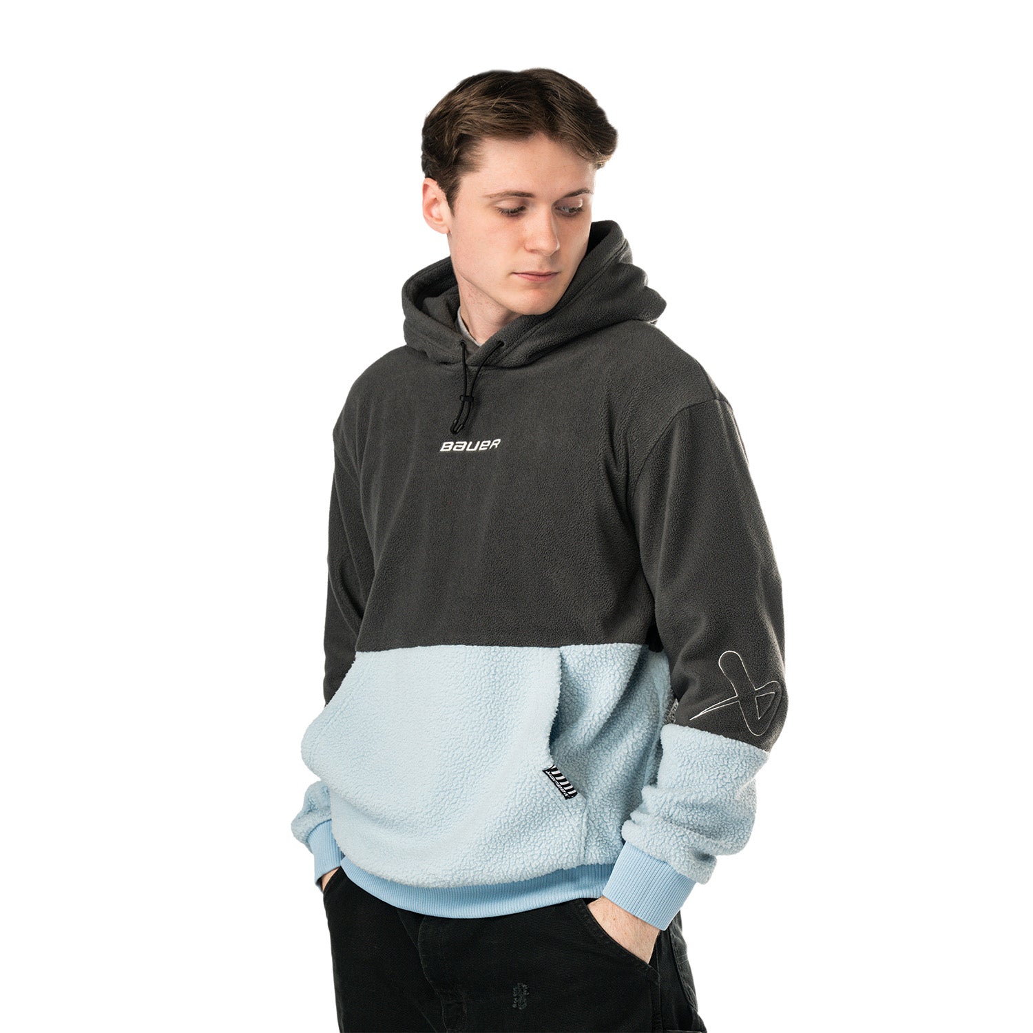 Bauer Polarfleece Hoodie - vol/blu - Sr.