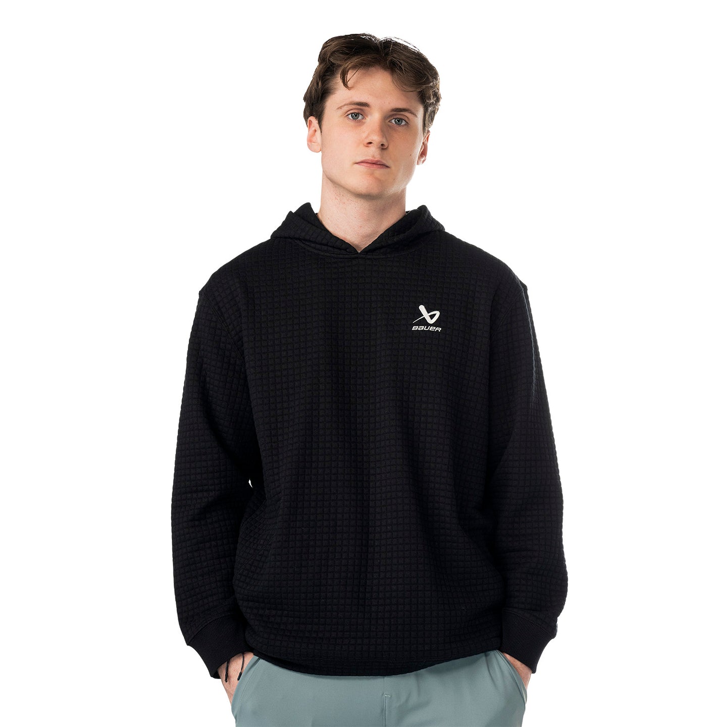 Bauer Quilted Hoodie - schwarz - Sr.