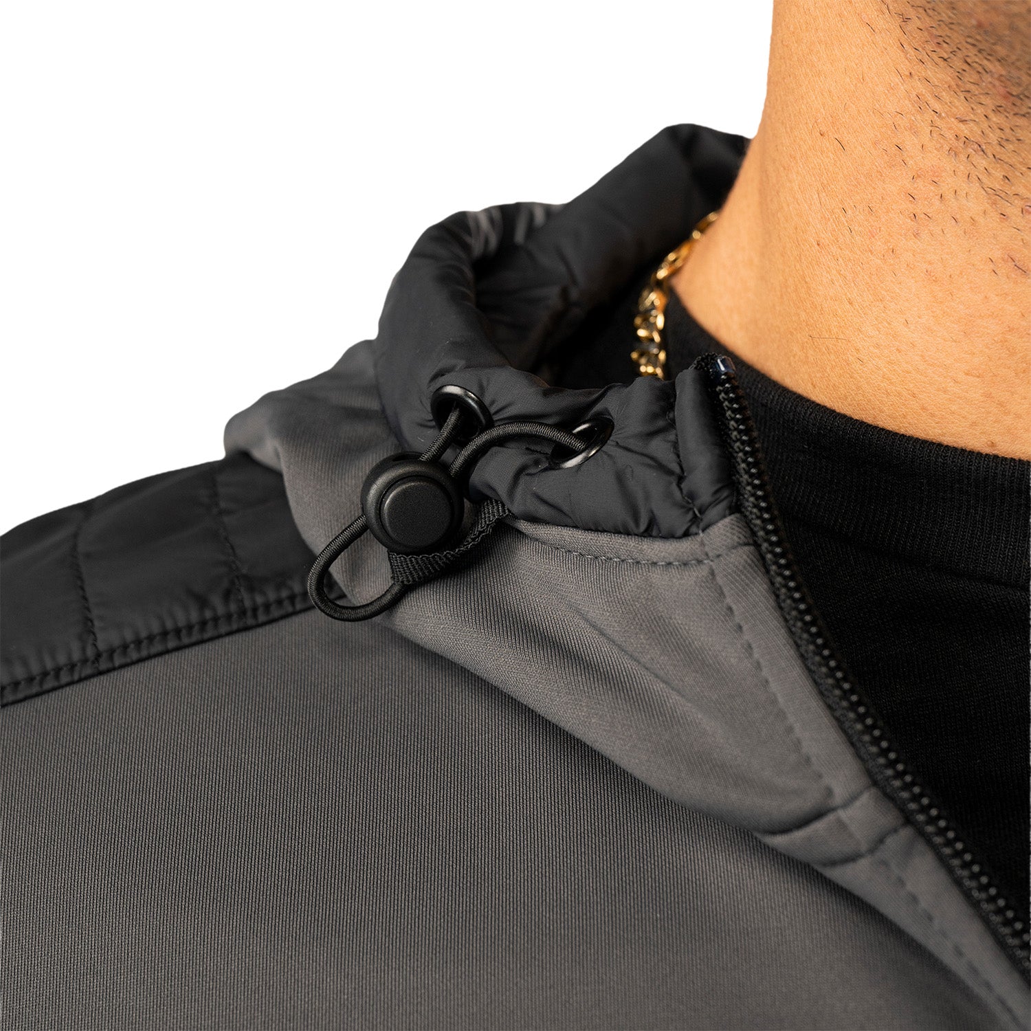 Bauer Puffer 1/2 Zip Hoodie - schwarz - Sr.