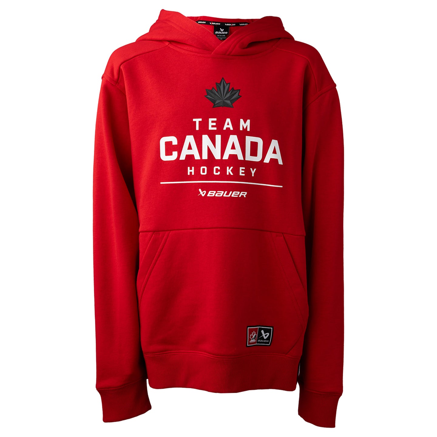 Bauer Hockey Canada Stacked Hoodie - rot - Yth.