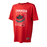 Bauer Hockey Canada Puck Tee - rot - Yth.