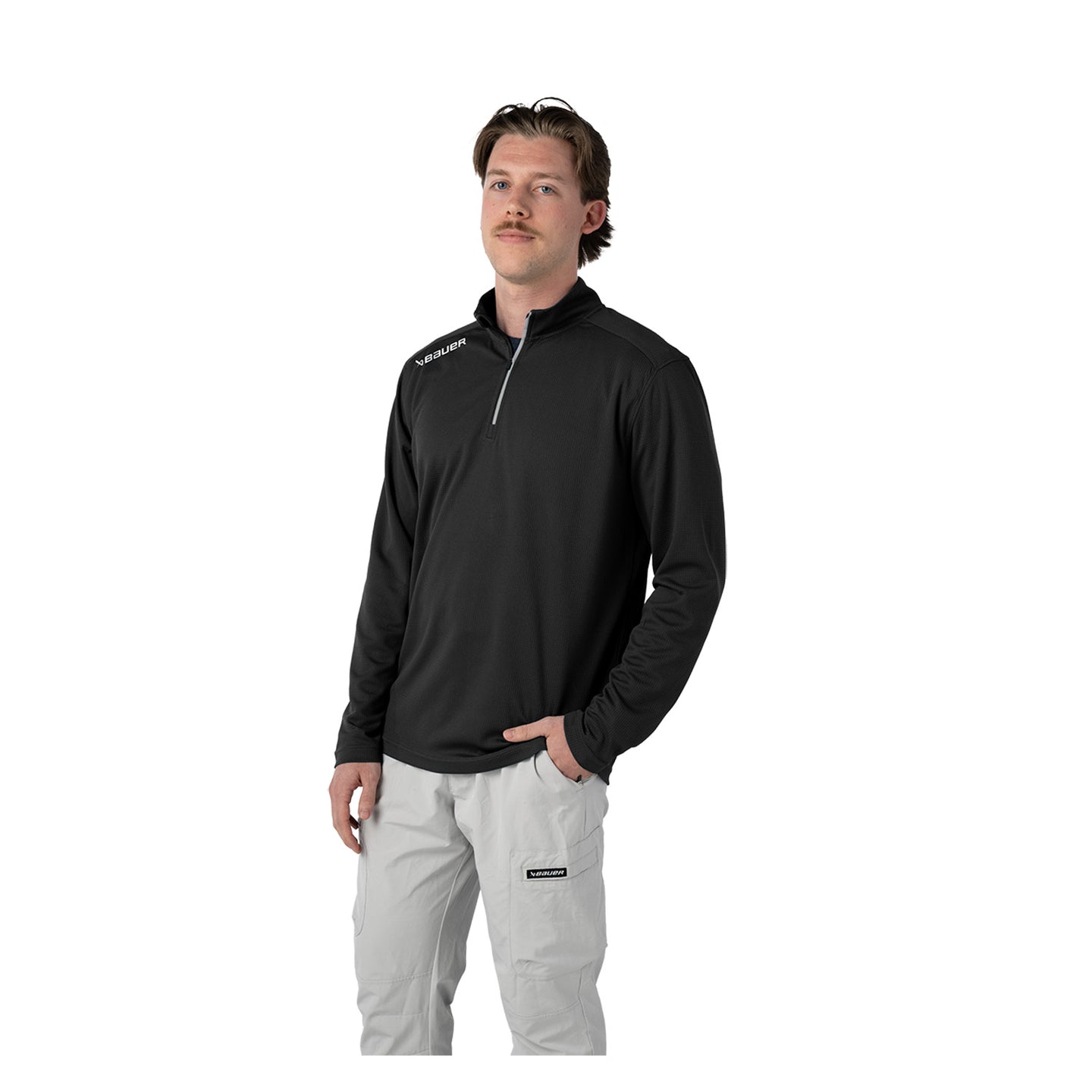 BAUER Premium Performance 1/4 Zip - schwarz - Sr.