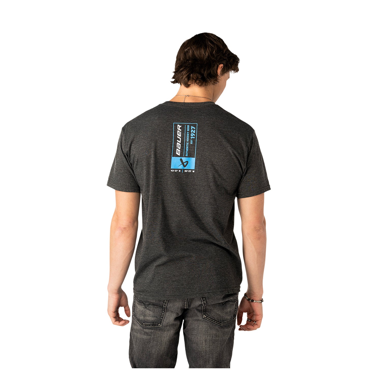 BAUER Graphic Tee - charcoal heather - Sr.