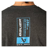 BAUER Graphic Tee - charcoal heather - Sr.