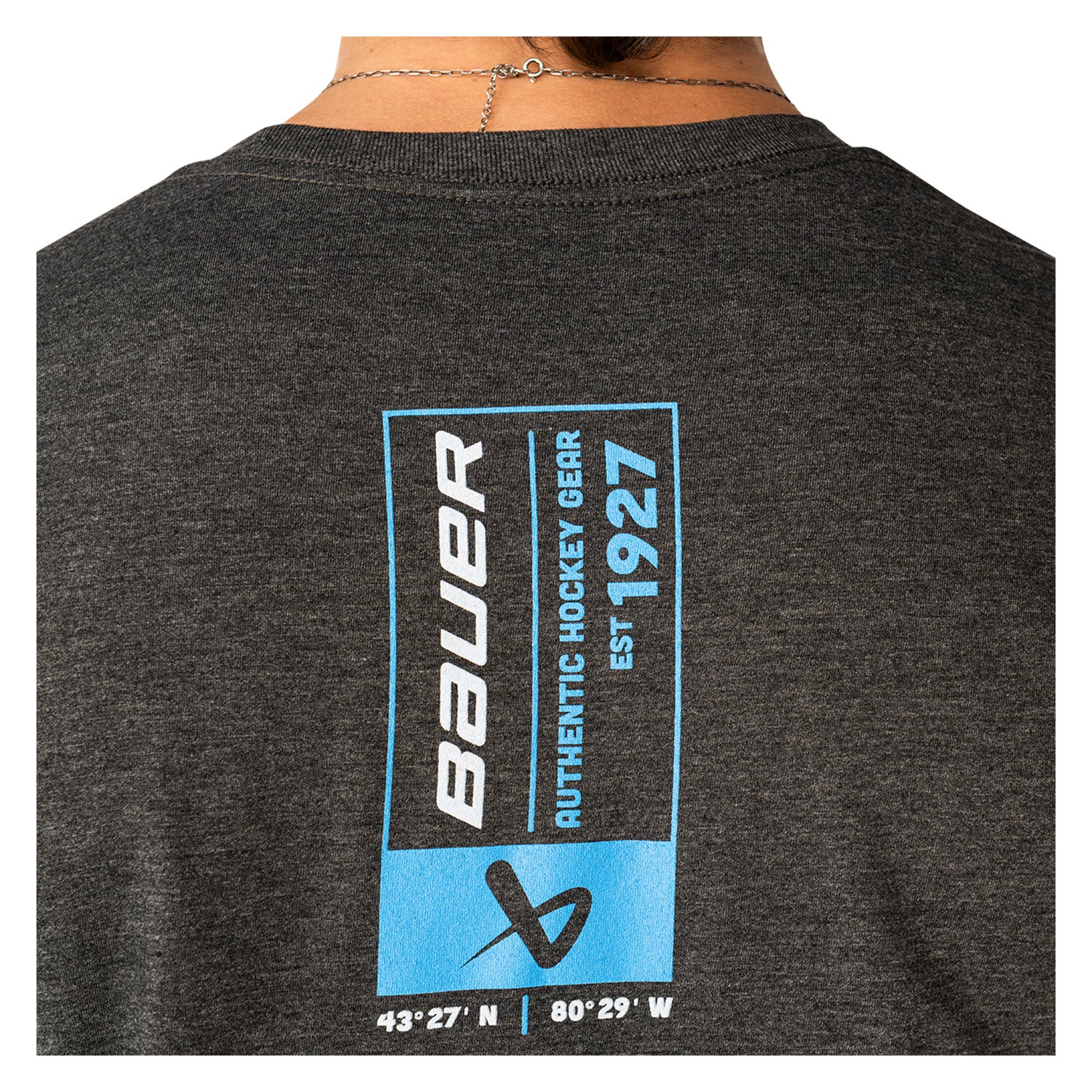 BAUER Graphic Tee - charcoal heather - Sr.