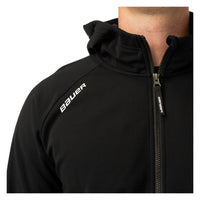 BAUER Fleece Zip Hoodie Team - schwarz - Sr.