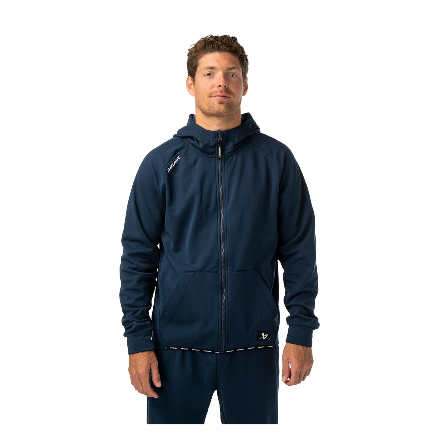 BAUER Fleece Zip Hoodie Team - marine - Sr.