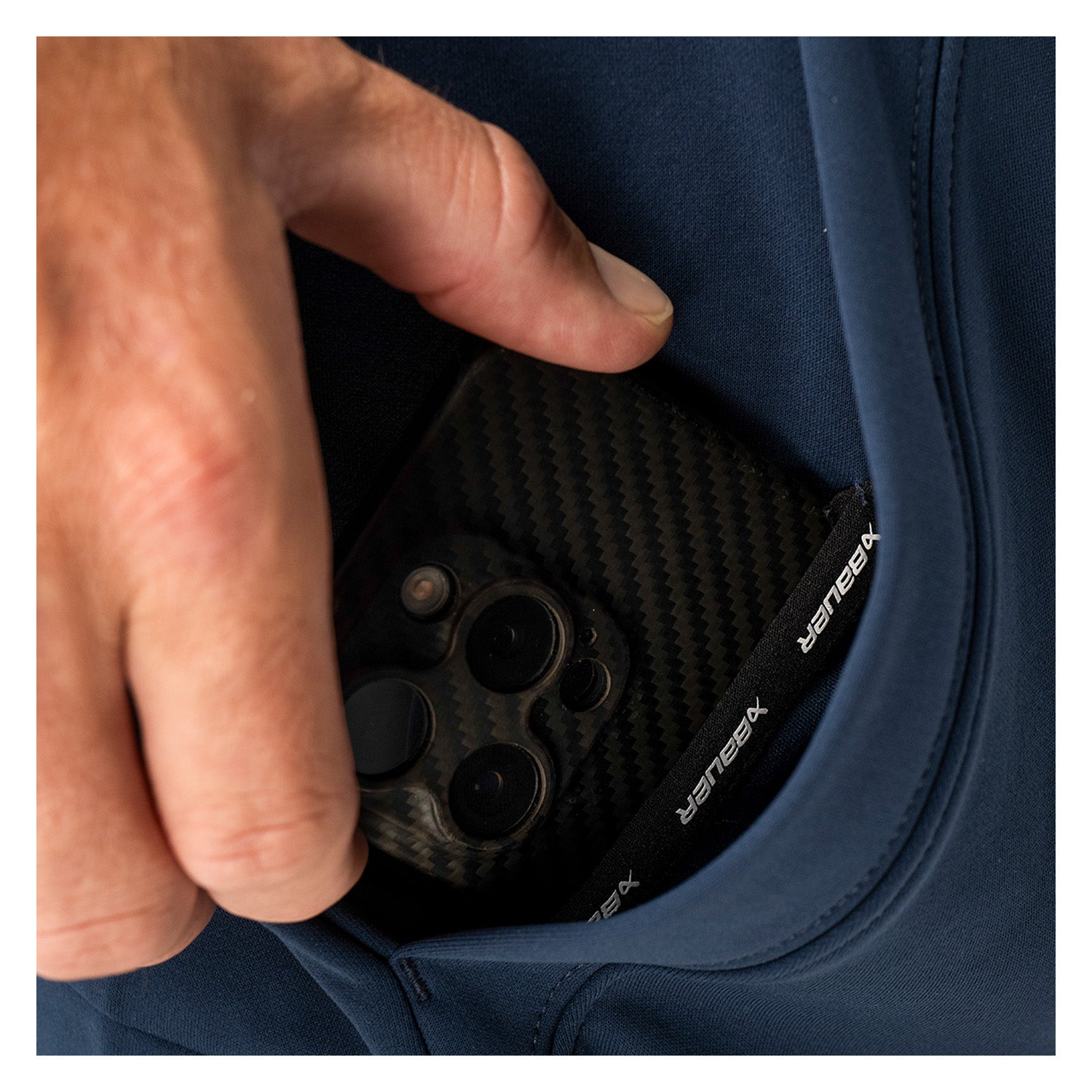 BAUER Fleece Zip Hoodie Team - marine - Sr.