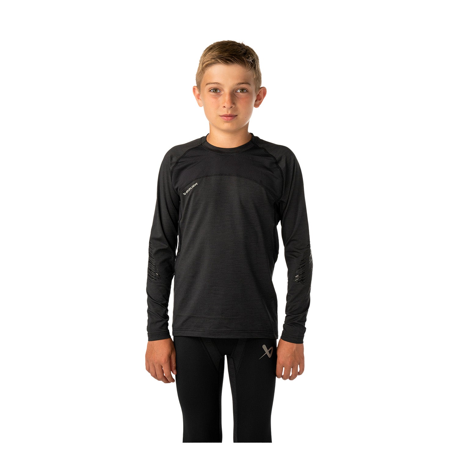 BAUER Pro Baselayer Oberteil - blk - Yth.