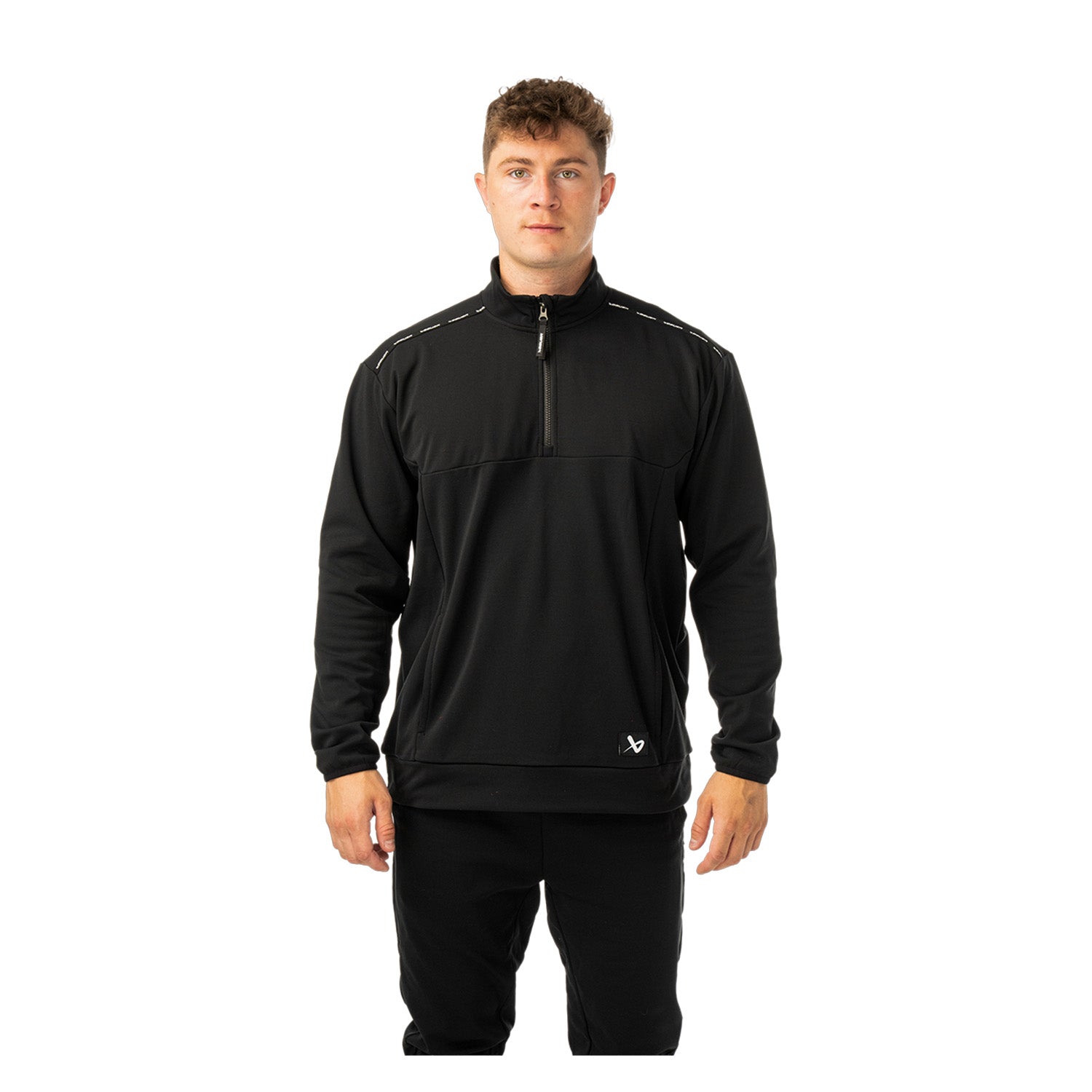 BAUER 1/2 Zip Fleece Team - schwarz - Sr.