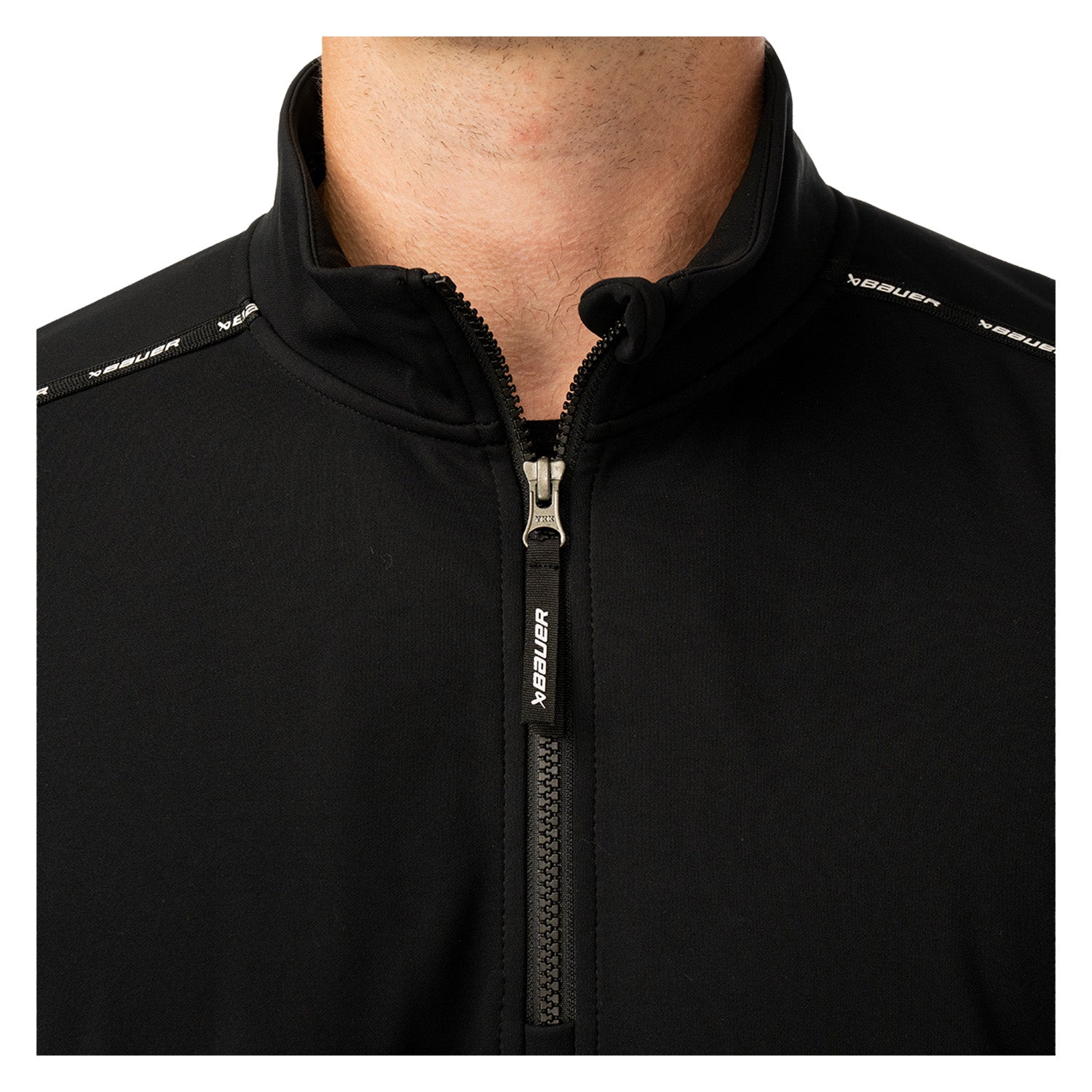 BAUER 1/2 Zip Fleece Team - schwarz - Sr.
