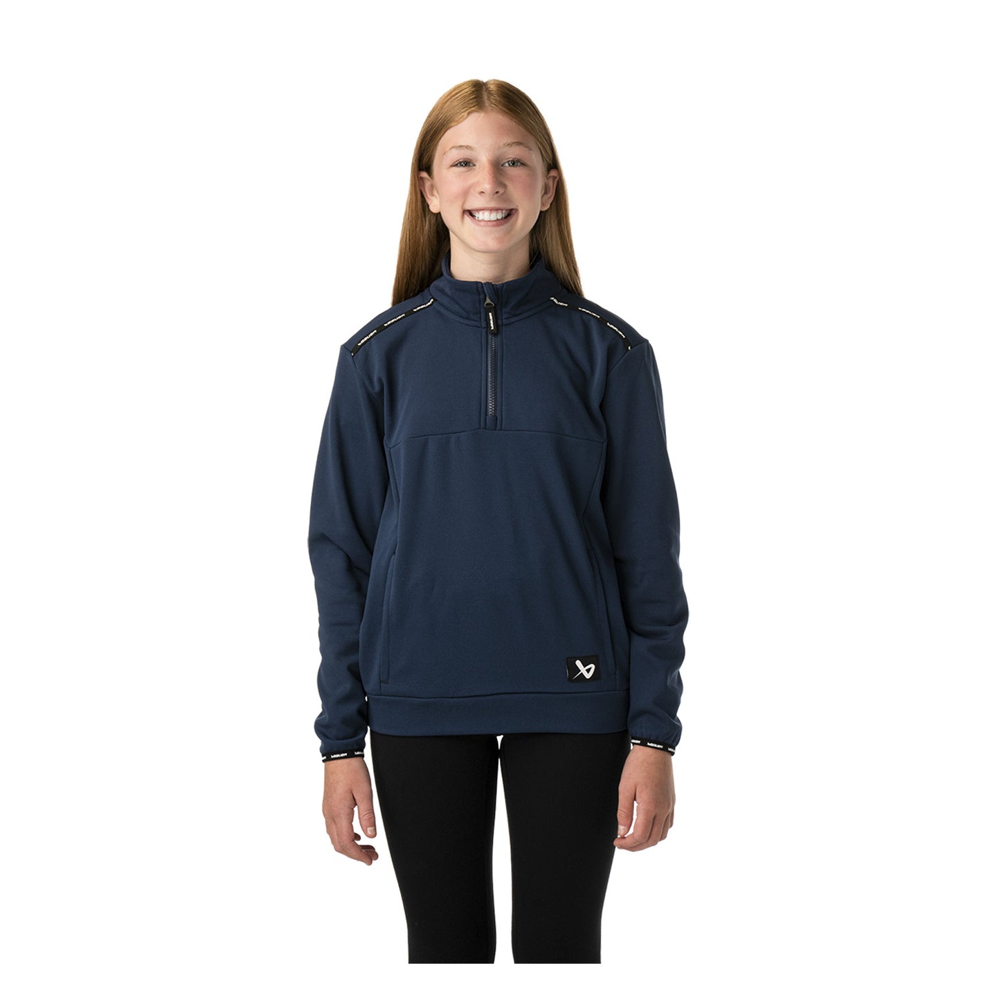 BAUER 1/2 Zip Fleece Team - marine - Yth.