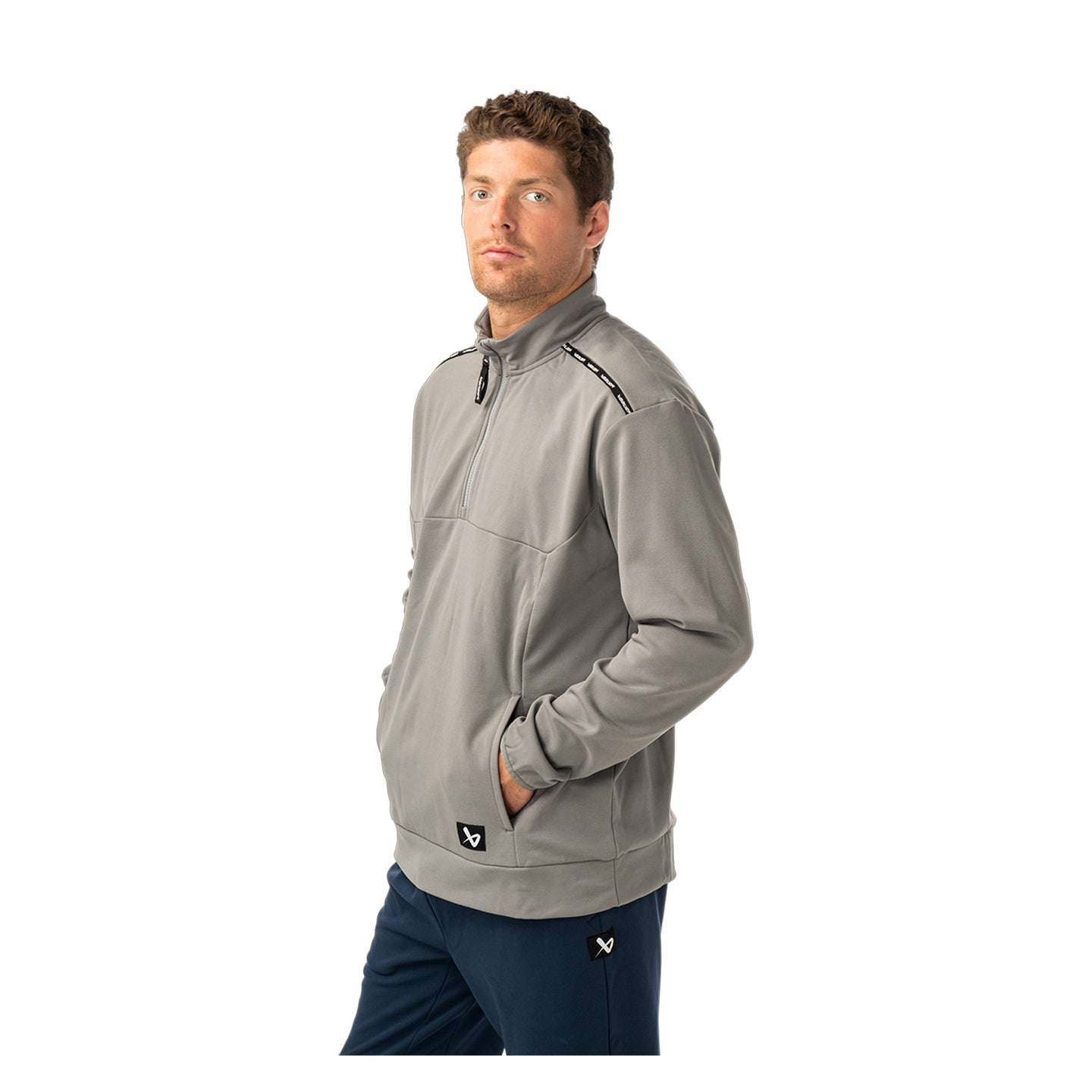BAUER 1/2 Zip Fleece Team - grau - Sr.