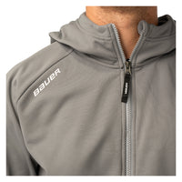 BAUER Fleece Zip Hoodie Team - grau - Sr.
