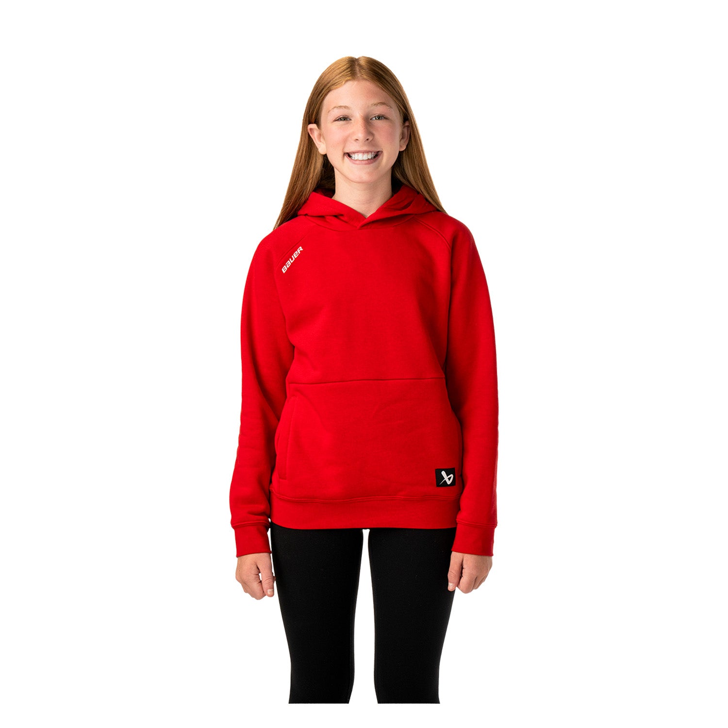 BAUER Team Hoodie Ultimate - rot - Yth.
