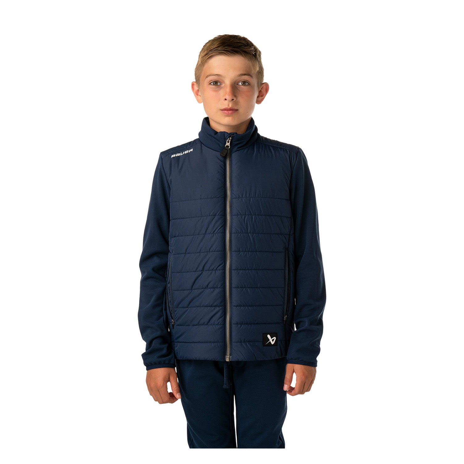 BAUER Hybrid Jacket - marine - Yth.