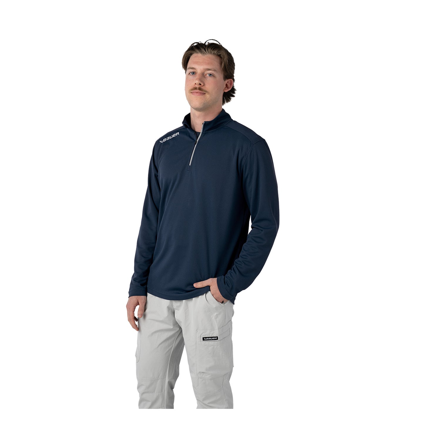 BAUER Premium Performance 1/4 Zip - marine - Sr.