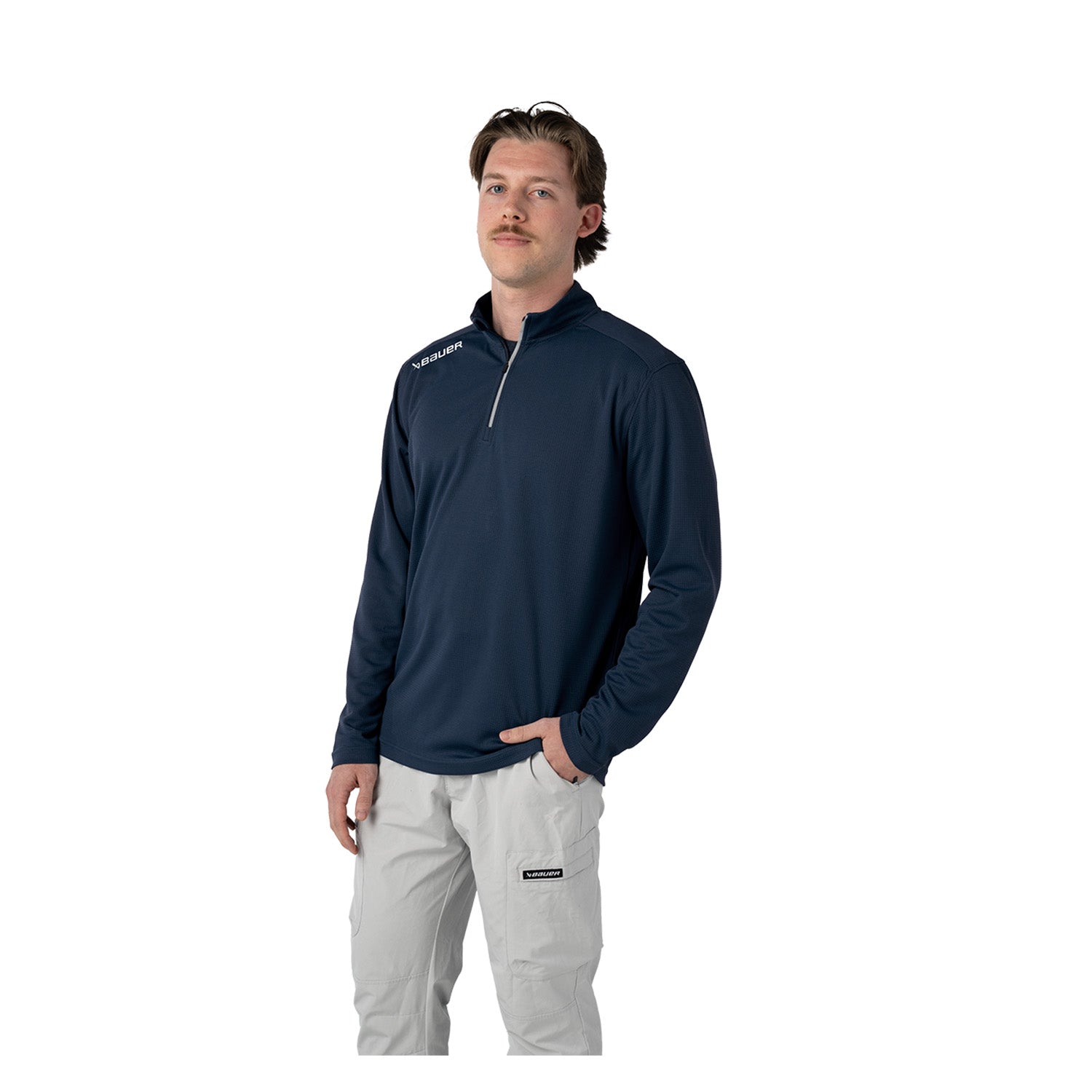 BAUER Premium Performance 1/4 Zip - marine - Sr.