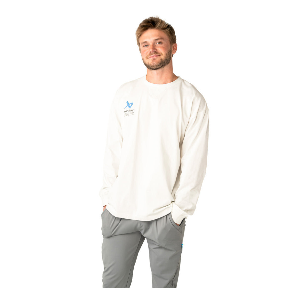 BAUER Graphic LS T-Shirt Snowdrift - Sr.