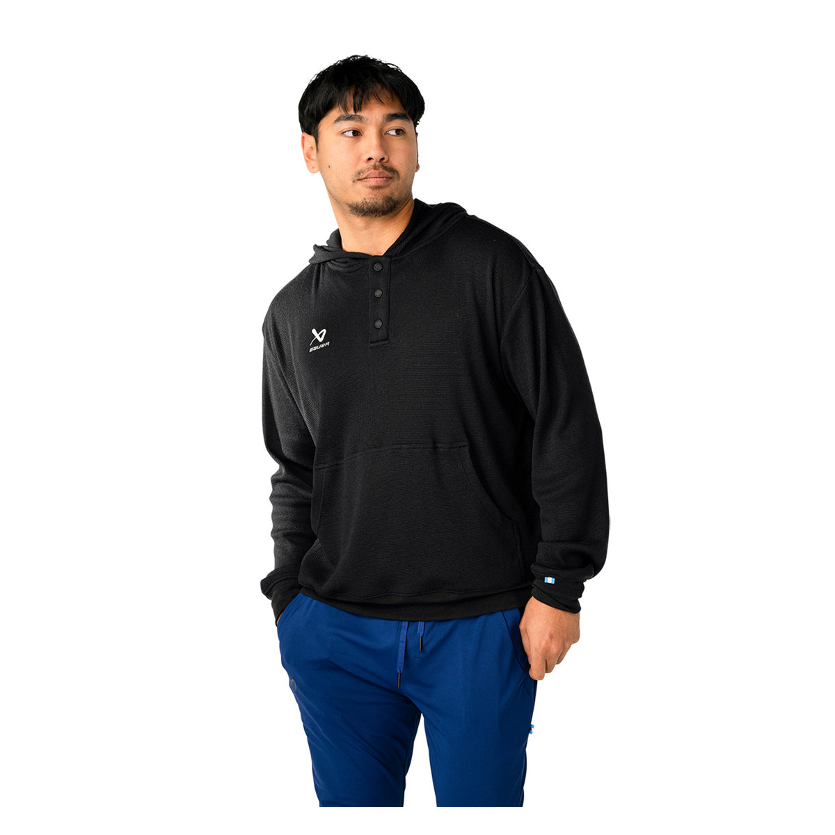 BAUER Waffle 1/2 Snap Hoodie - Sr.