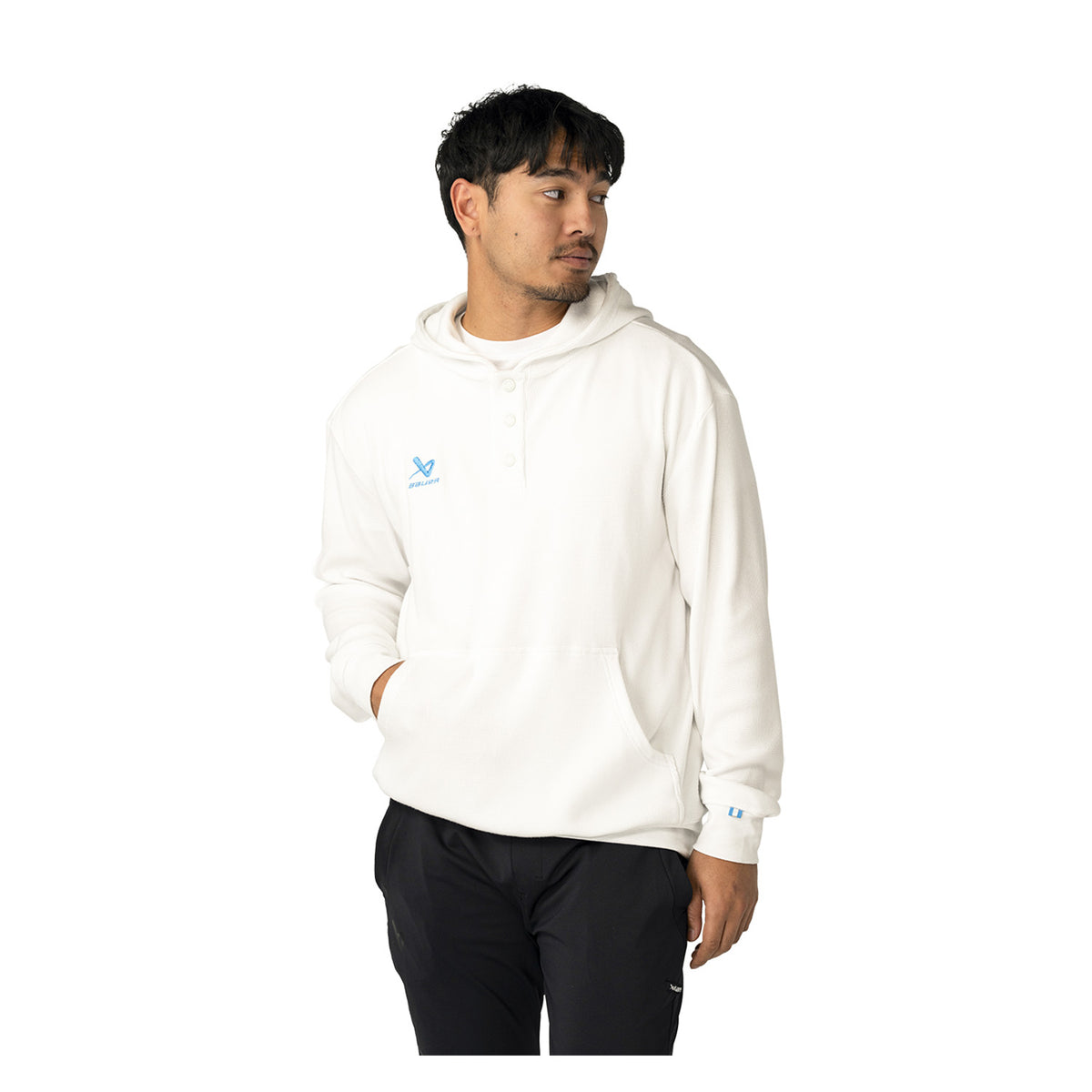 BAUER Waffle 1/2 Snap Hoodie - Sr.