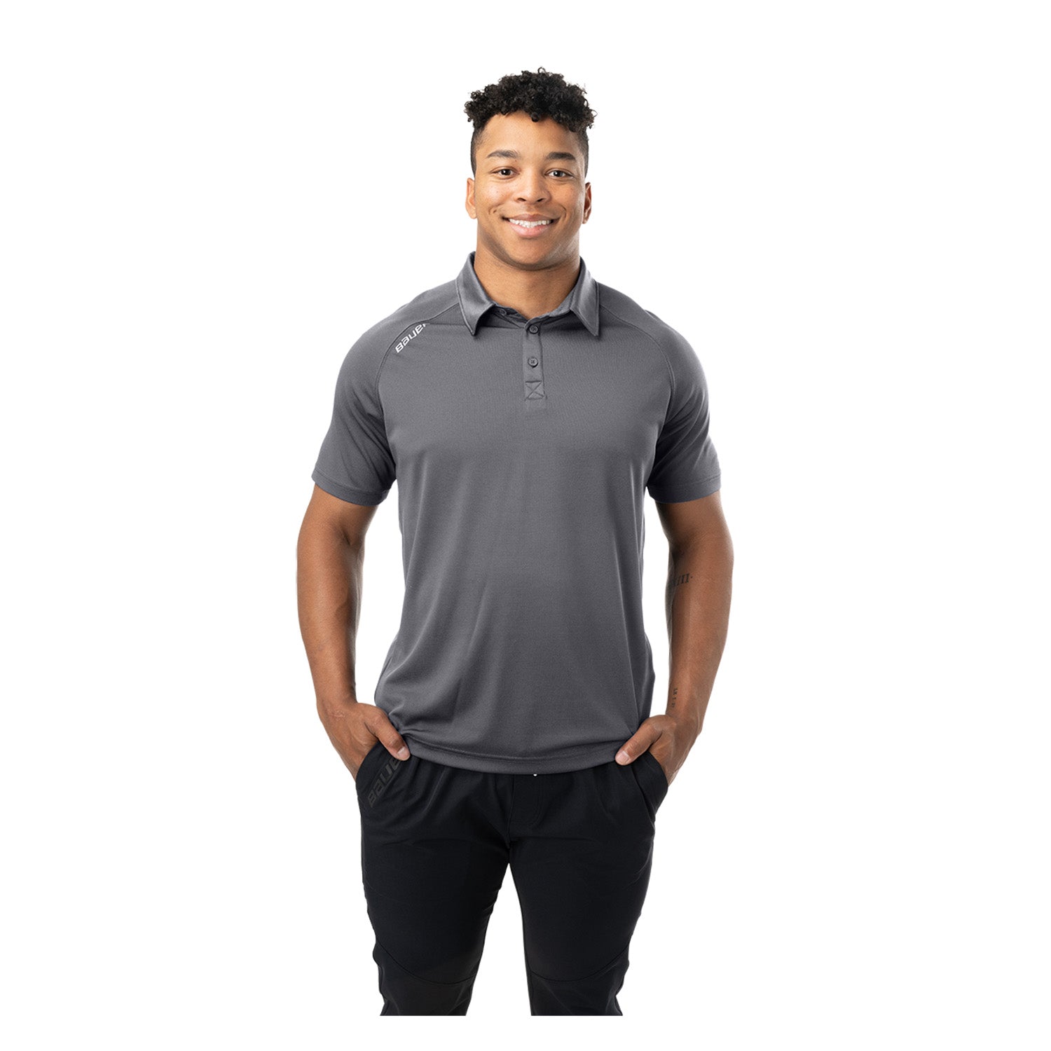 BAUER Team Polo - grau - Sr.