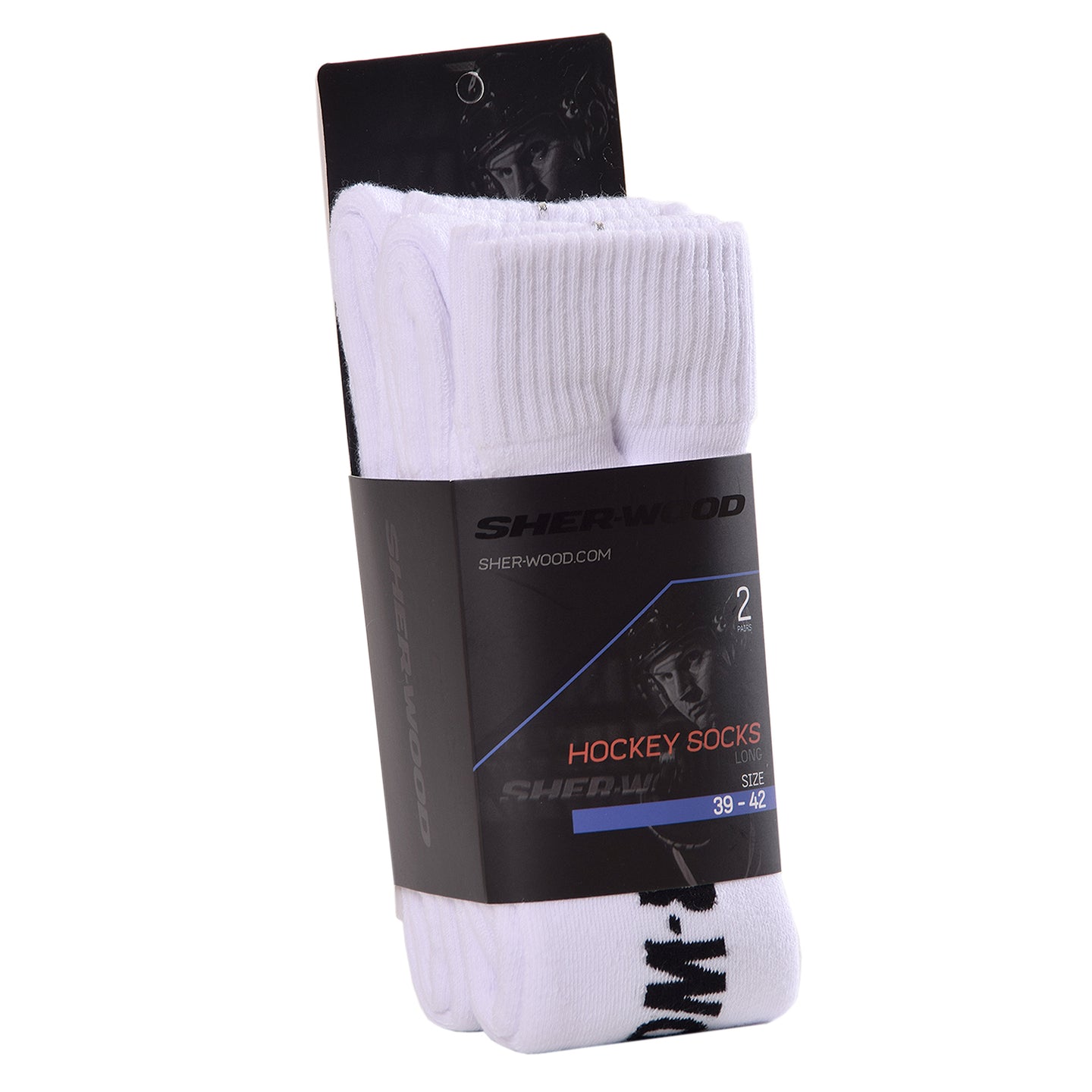Sherwood Performance Schlittschuh Socken| lang - weiß (2er Pack)