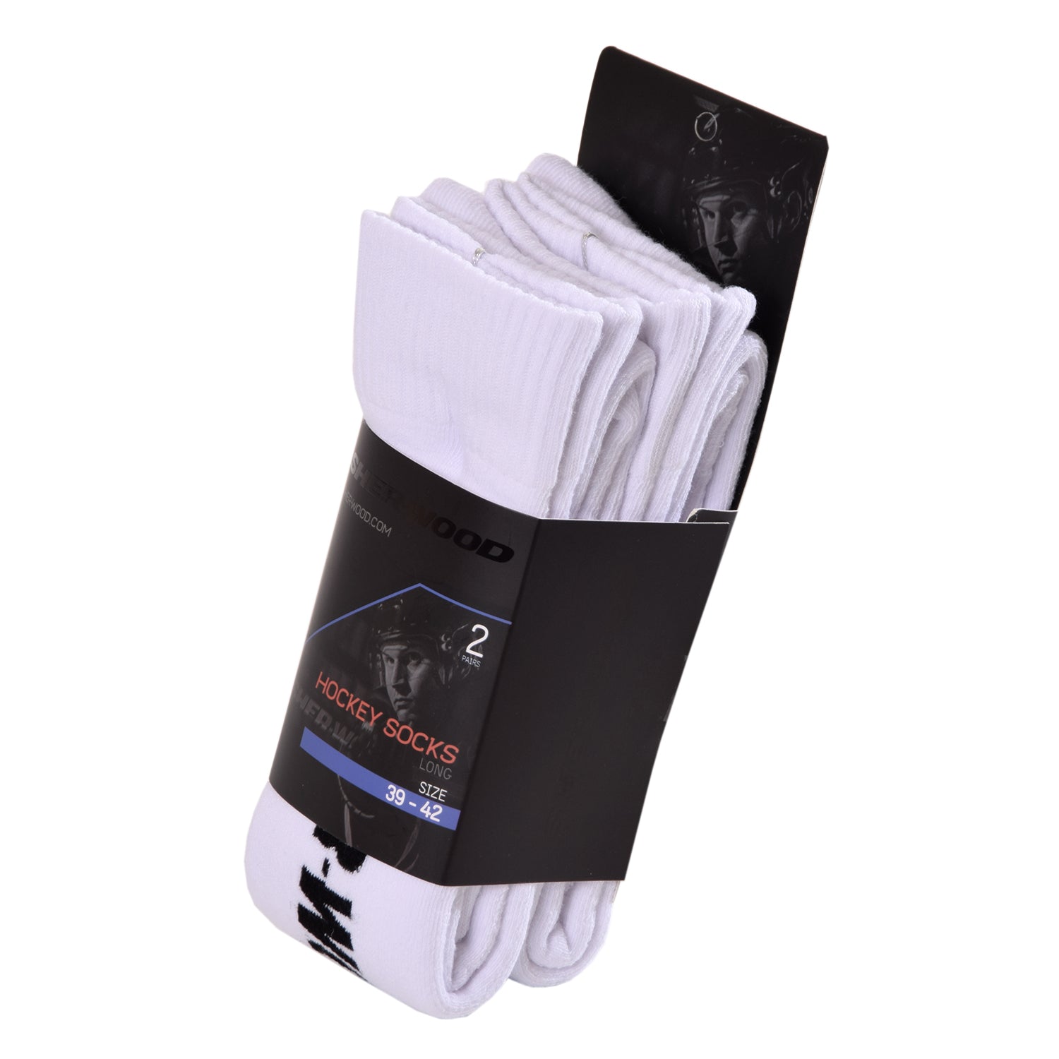 Sherwood Performance Schlittschuh Socken| lang - weiß (2er Pack)