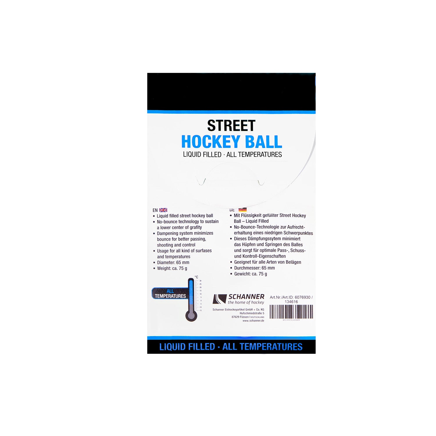 BASE Streethockey Ball - Liquid Filled - Paper Box