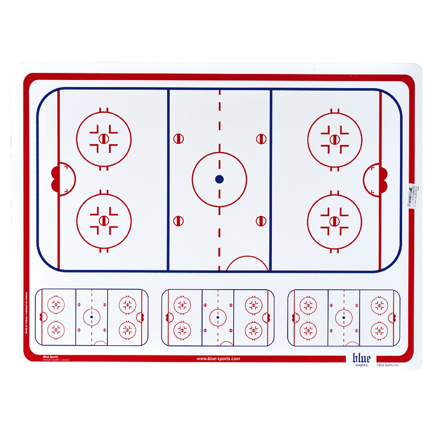 BLUE SPORTS Taktiktafel 81 x 61 cm - 4mm stark