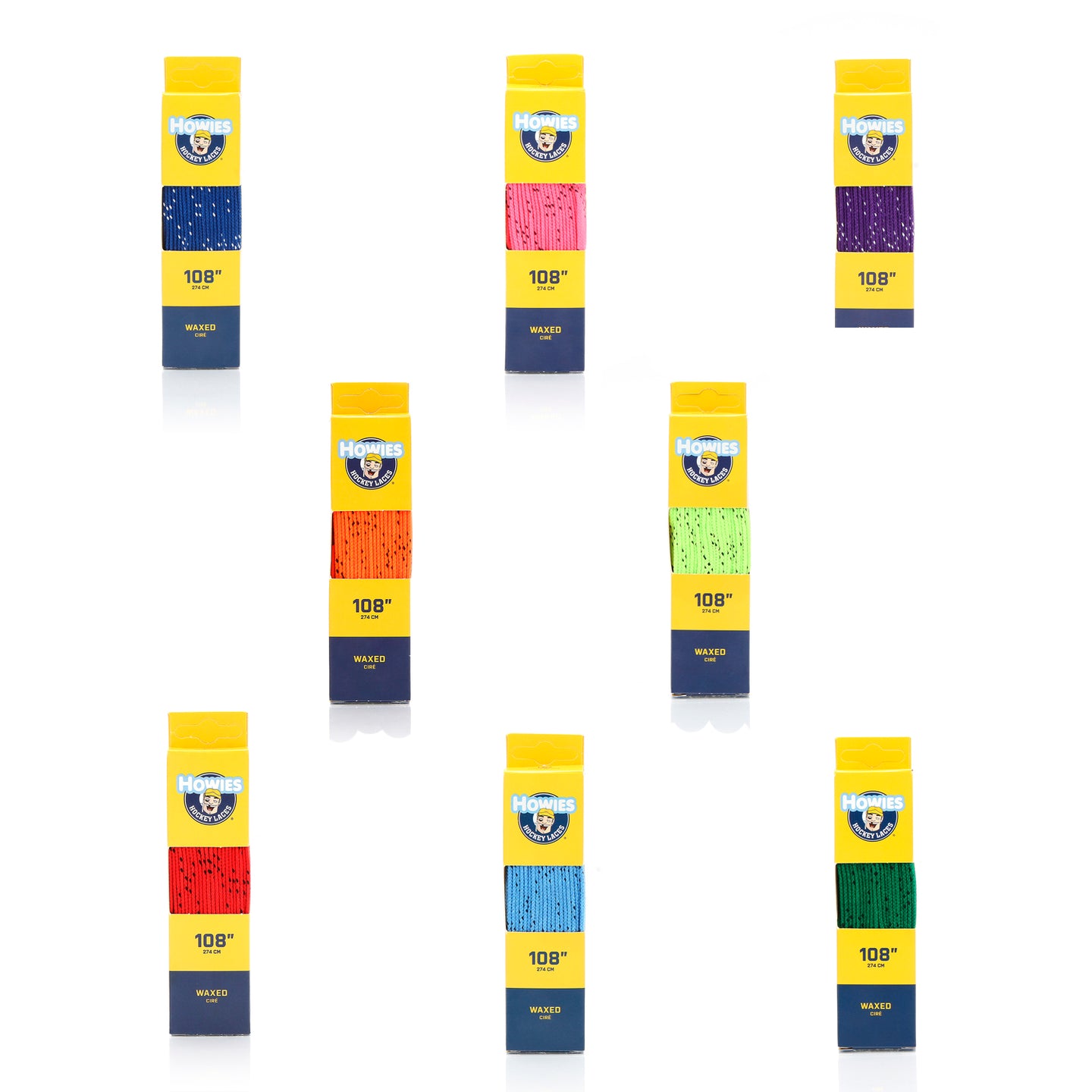 HOWIES Colored Schnürsenkel gewachst