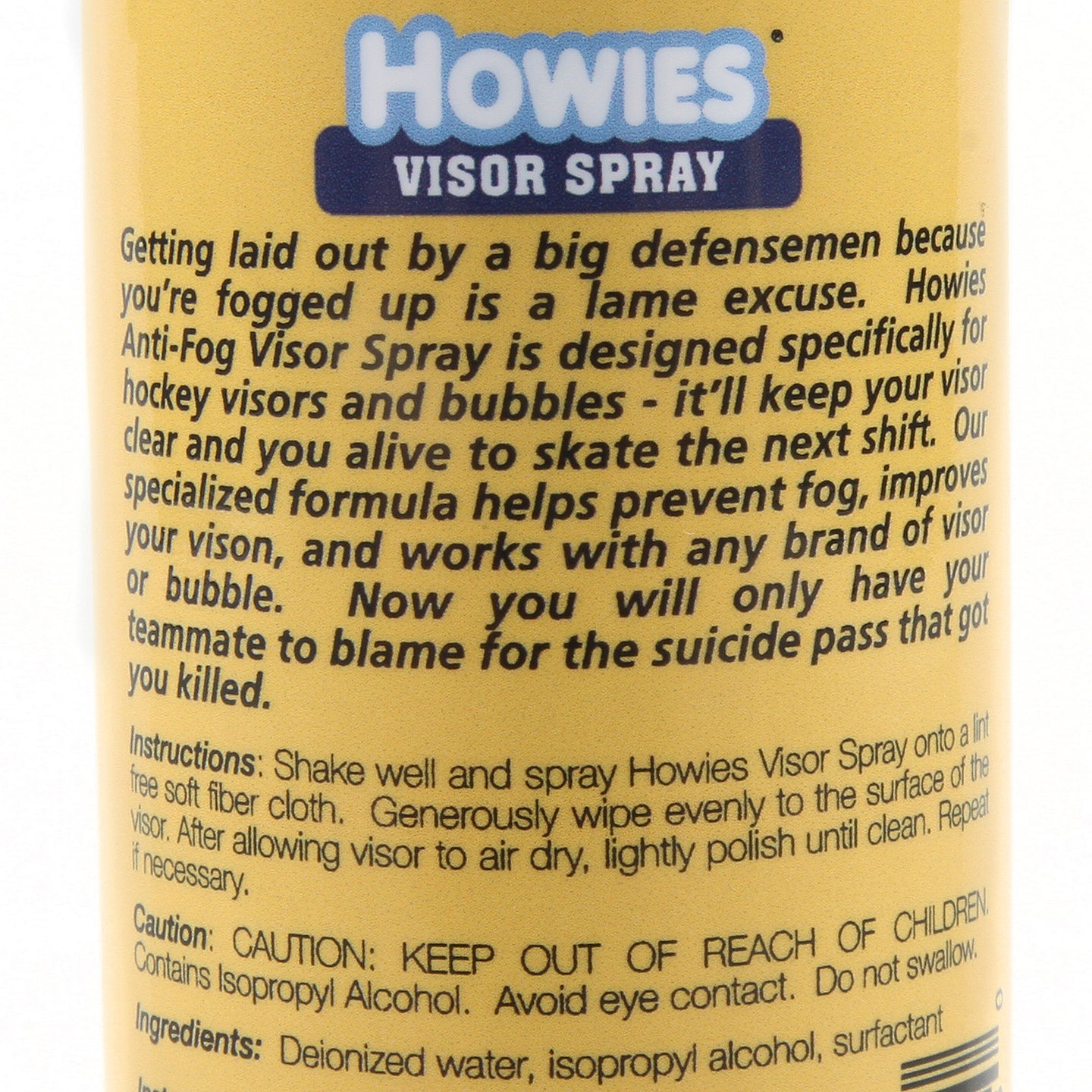 HOWIES Anti-Fog Visier Spray - 4oz. Flasche (115 ml)