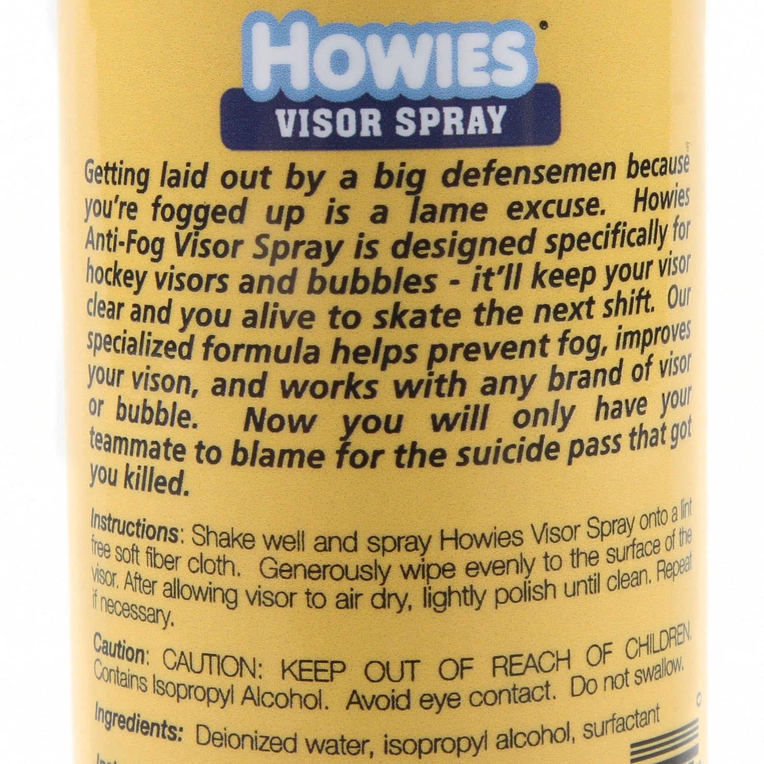 HOWIES Anti-Fog Visier Spray - 4oz. Flasche (115 ml)